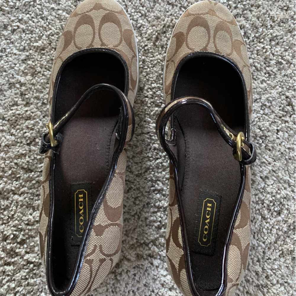 Signature Coach Monogram Wedges